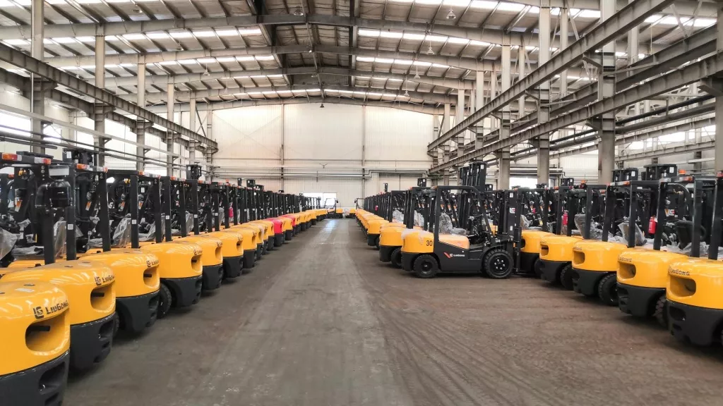 Завод LiuGong Forklifts в Китае